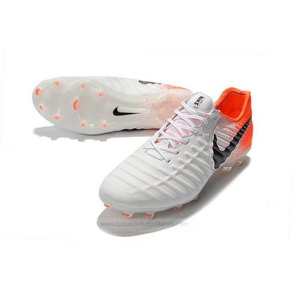 Nike Tiempo Legend Elite FG Blanco Naranja Negro